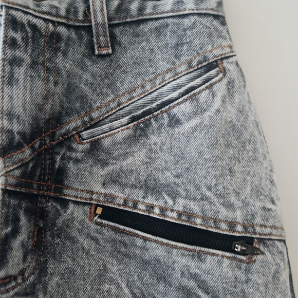 Lee denim vintage, retro acid wash denim skirt 11W - Picture 15 of 15